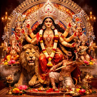Durga Puja idol